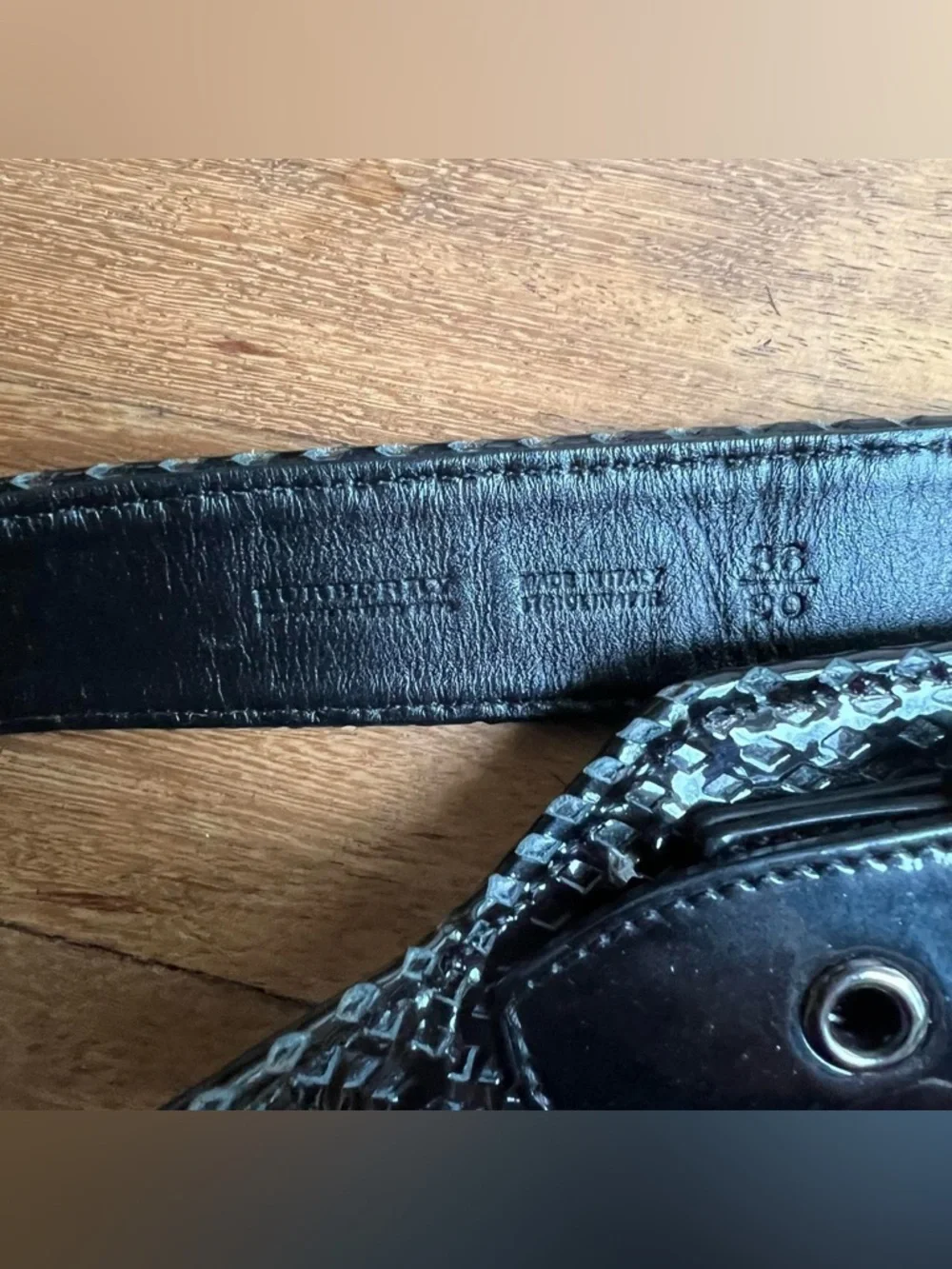 Burberry snakeskin textured